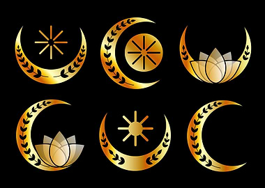 Decorative Crescent moons