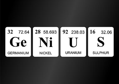 Genius periodic table