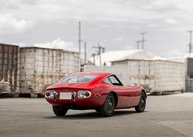 Red Toyota 2000GT supercar