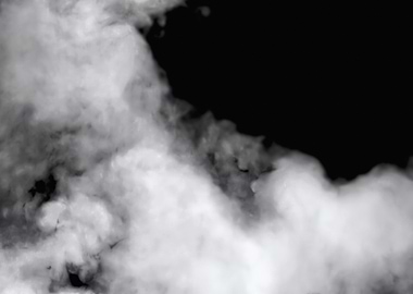 Grey smoke cloud sulphur o