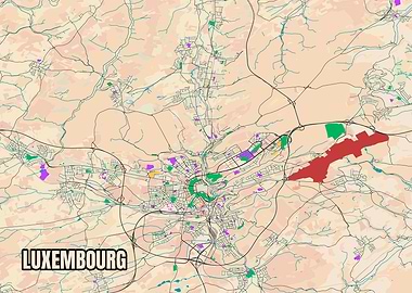 Luxembourg Map