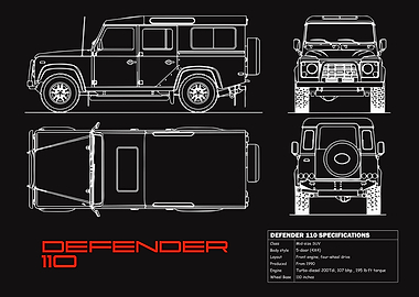 Defender 110 Blueprint