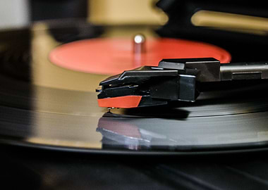 Vintage LP and stylus