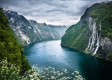 Norway Nature Fjord Falls