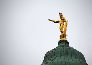 Golden Town Hall Man