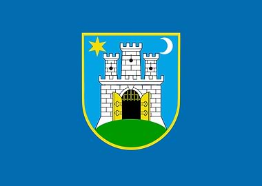 Zagreb city flag