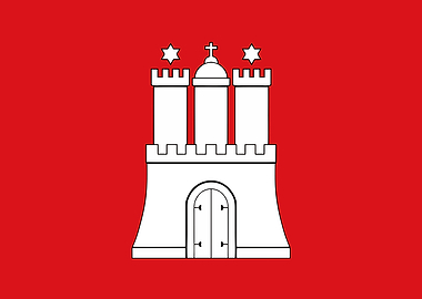 Hamburg city flag