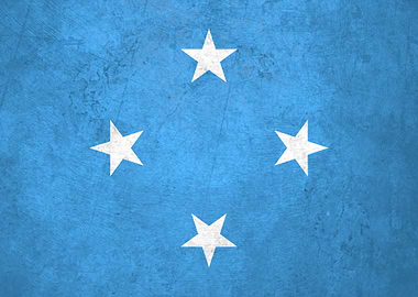 Flag of Micronesia on Wall
