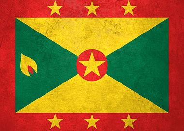 Flag of Grenada on Wall