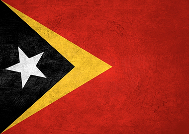Flag of East Timor on Wall