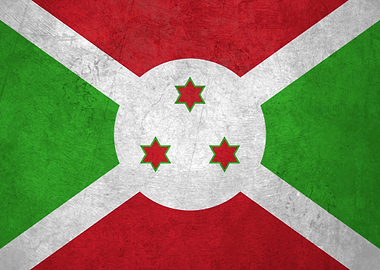 Flag of Burundi on Wall