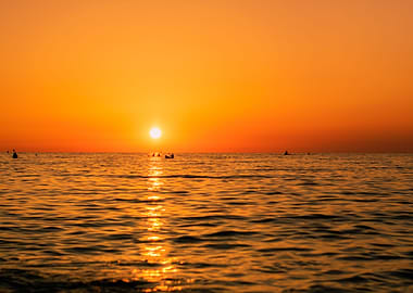 Sunset over Mediterranean