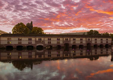 Sunset over Barage Vauban