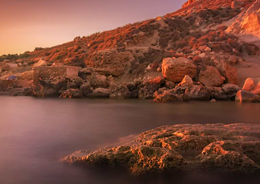 Sunset at Gnejna Bay Malta