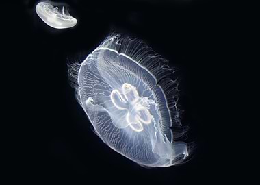 Black and white Jellyfish