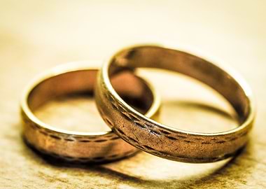 Vintage wedding rings