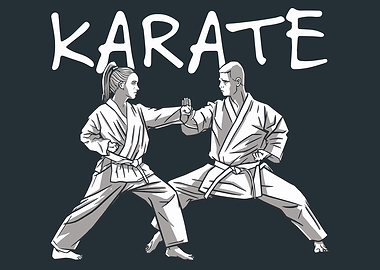 Karate people martial arts