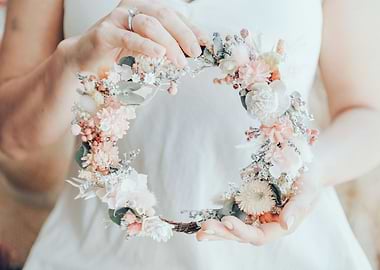 Brides floral crown