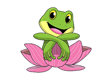 Frog Flower Lotus flower