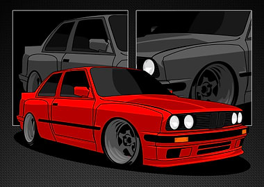 BMW E30 Vector