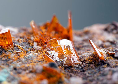 wulfenite mineral stone