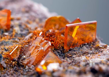 wulfenite mineral stone