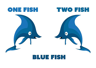 1 FISH 2 FISH BLUE FISH