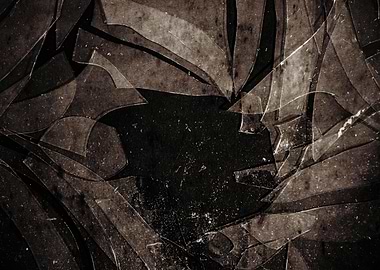 Glass shards crash hole ru