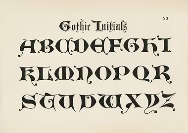 GOTHIC INITIALS