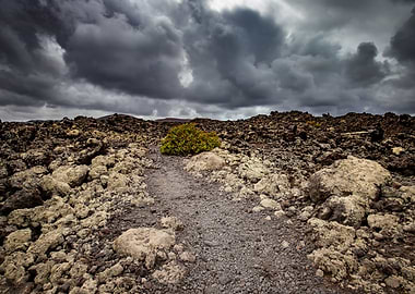Spain landscape, volcano
