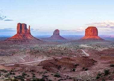 Red rocks Monument Valley