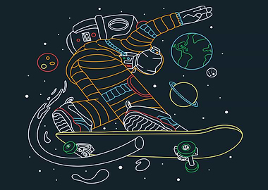 Skater astronaut