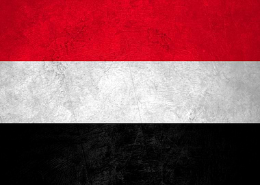 Flag of Yemen on Wall