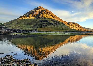 Mountain at Lake Nature