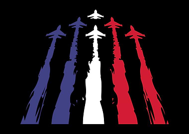 American Flag Airplane USA