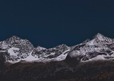 The Rocks by starry Sky