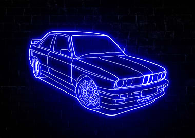 BMW E36 Car Oldtimer