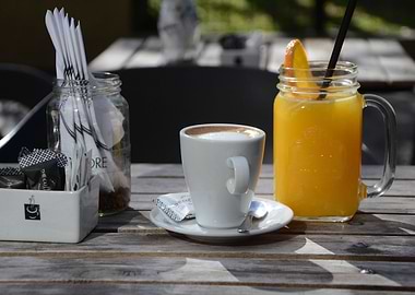 coffee or orange juice