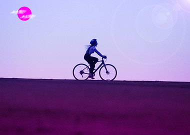 Silhouette Biker