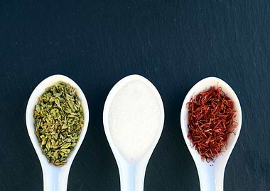 Spices in Spoons