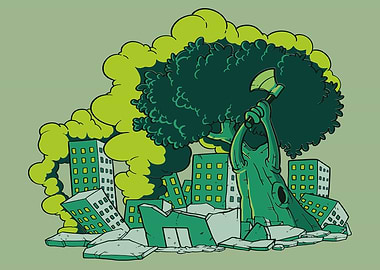 Nature Attacks Poster