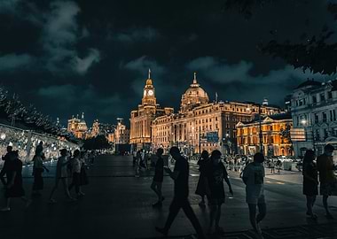 Nighttime in modern China