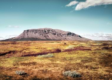 Mountain in desert Nature