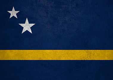 Flag of Curacao on Wall