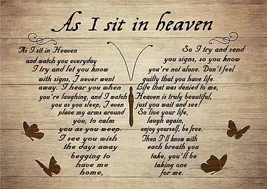 Butterfly I Sit In Heaven