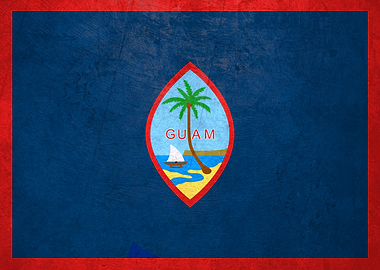 Flag of Guam on Wall