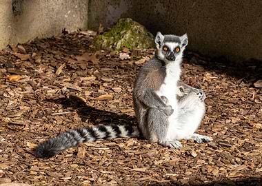 A ringtailed lemur