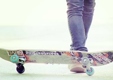 Skate Board Teenager