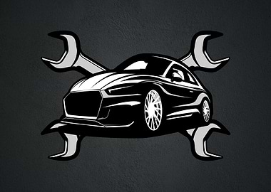 CAR REPAIR ILLUSTRATION