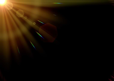 Lens flare top left yellow
